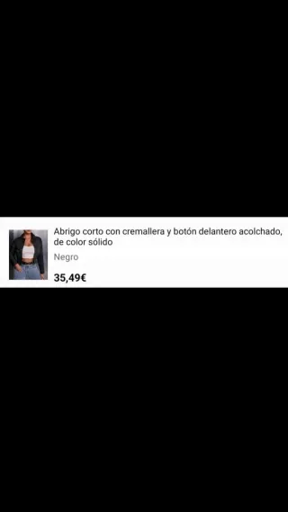 Cazadora bomber negra nueva