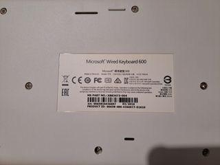 Tastiera Microsoft Wired Keyboard 600 Bianca