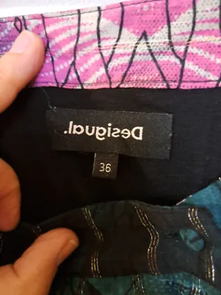 Falda larga estampada botones desigual