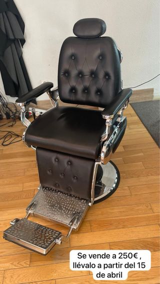 Sillón de barbero negro