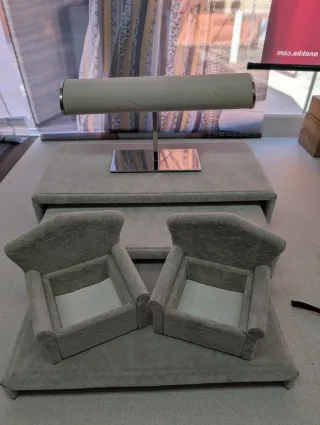 Expositor Joyería gris y Plateado