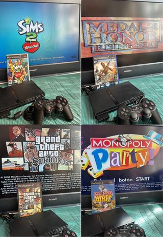 PS2 Sony PlayStation 2 Slim 77k LEER