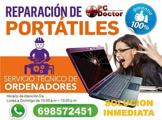 Reparacion de ordenadores a domicilio o remoto