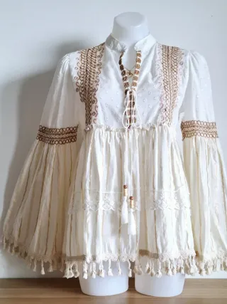 Blusón Boho Chic Ibicenco de Mujer