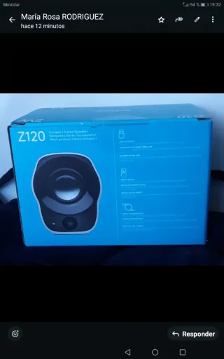 2 Altavoces Logitech Compactos Blancos Como nuevo