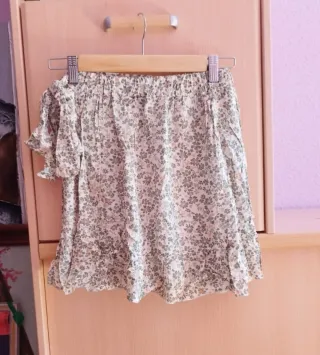 Falda pantalón corta flores