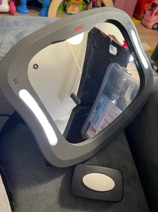 Espejo coche bebé con luz LED