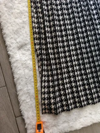 Gonna plissettata Pied-de-Poule