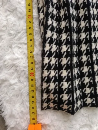 Gonna plissettata Pied-de-Poule