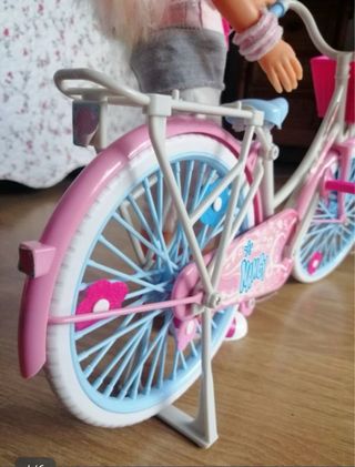 Nancy de picnic con bicicleta y accesorios