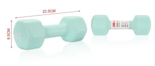 Pack 2 Mancuernas Hexagonales 4 kg