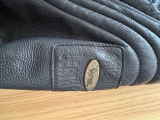 Chaqueta de piel moto hombre