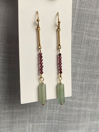Pendientes colgantes piedra brillante eventos