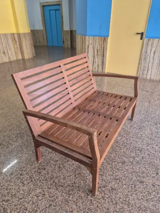 Banco de madera para terraza o jardín
