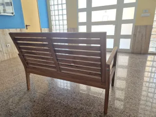 Banco de madera para terraza o jardín