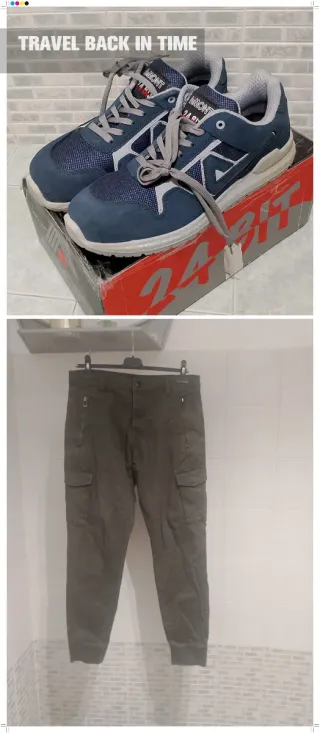 Set abbigliamento lavoro scarpe + pantaloni cargo