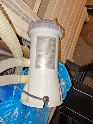 Depuradora Intex Gris/Blanca