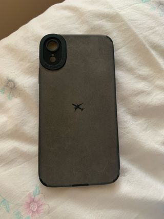 Custodia per iPhone XR nera con design aereo