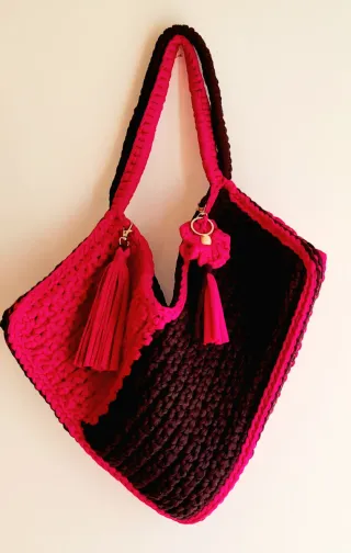 Borsa uncinetto fatta a mano