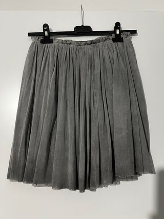 Falda tul gris talla única
