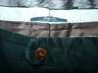 Pantalón chino verde Mango Man Talla 44