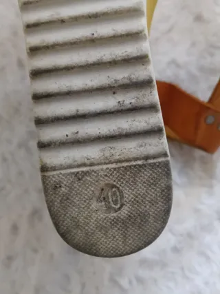 Sandali donna marrone/giallo n.40