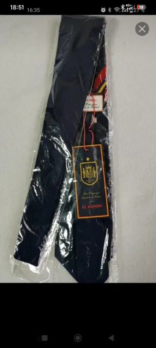 Corbata Selección Española Azul y Roja