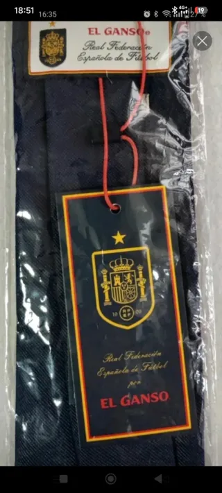 Corbata Selección Española Azul y Roja