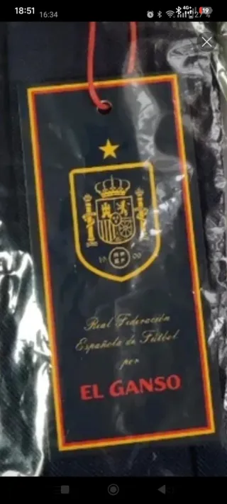 Corbata Selección Española Azul y Roja
