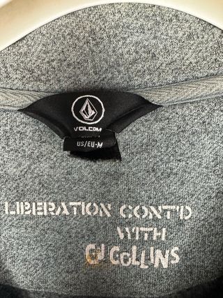 Felpa Volcom CJ Collins Polo Grigia Unisex Cotone