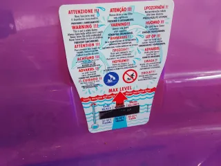 Bañera de bebé morada