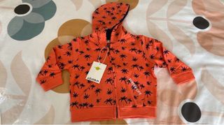 Chaqueta bebé Losan 9-12 meses naranja palmeras
