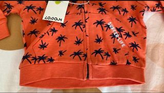 Chaqueta bebé Losan 9-12 meses naranja palmeras