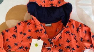 Chaqueta bebé Losan 9-12 meses naranja palmeras