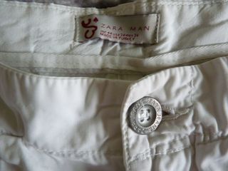 Pantalón corto Zara chino beige T.44