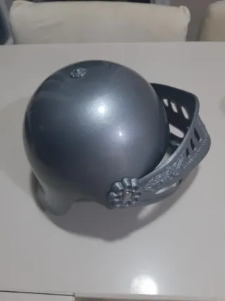 Casco Medieval Infantil Plástico Gris/Plata