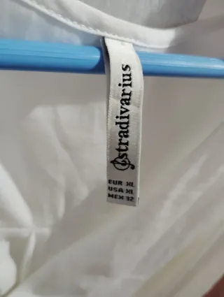 Blusa Stradivarius Blanca Talla XL