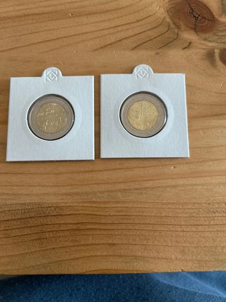 2 Monedas 2 Euros Francia 2010 y 2011 SC