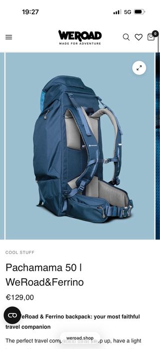 Mochila Pachamama 50L WeRoad&Ferrino