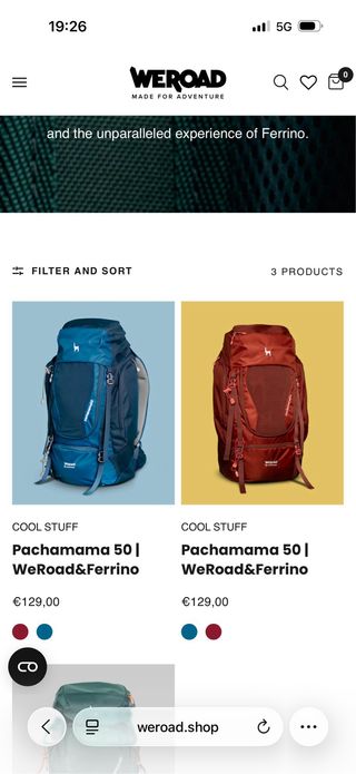 Mochila Pachamama 50L WeRoad&Ferrino