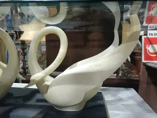 Mesa Cisnes Cristal Maison Jansen 120cm