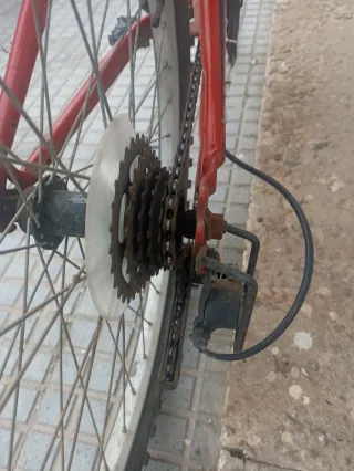 Bicicleta Montaña Roja Freerider