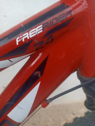 Bicicleta Montaña Roja Freerider