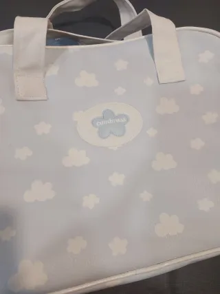 Bolso carrito bebé nubes