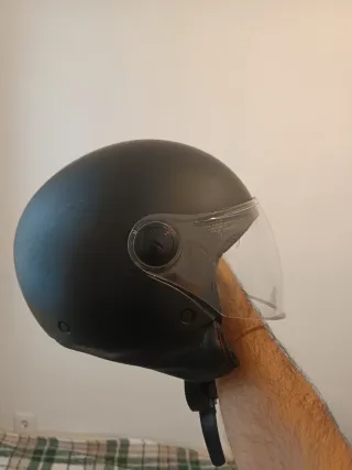 2 Cascos Moto Negro Visera LEM MT
