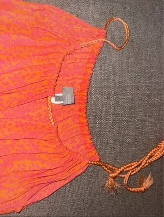 Vestido largo naranja talla 36