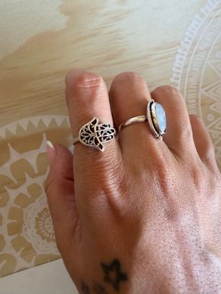 Anillo Plata 925 Mano de Fátima