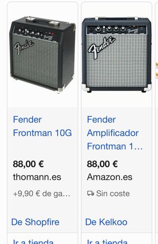 Amplificador Fender Frontman 10G + Conector