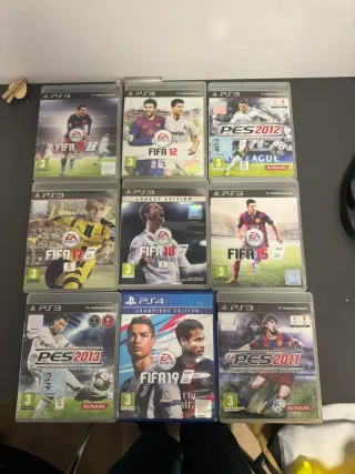 Lote Videojuegos PS3 FIFA y PES