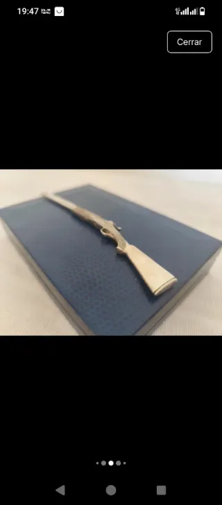 Miniatura Escopeta Plata